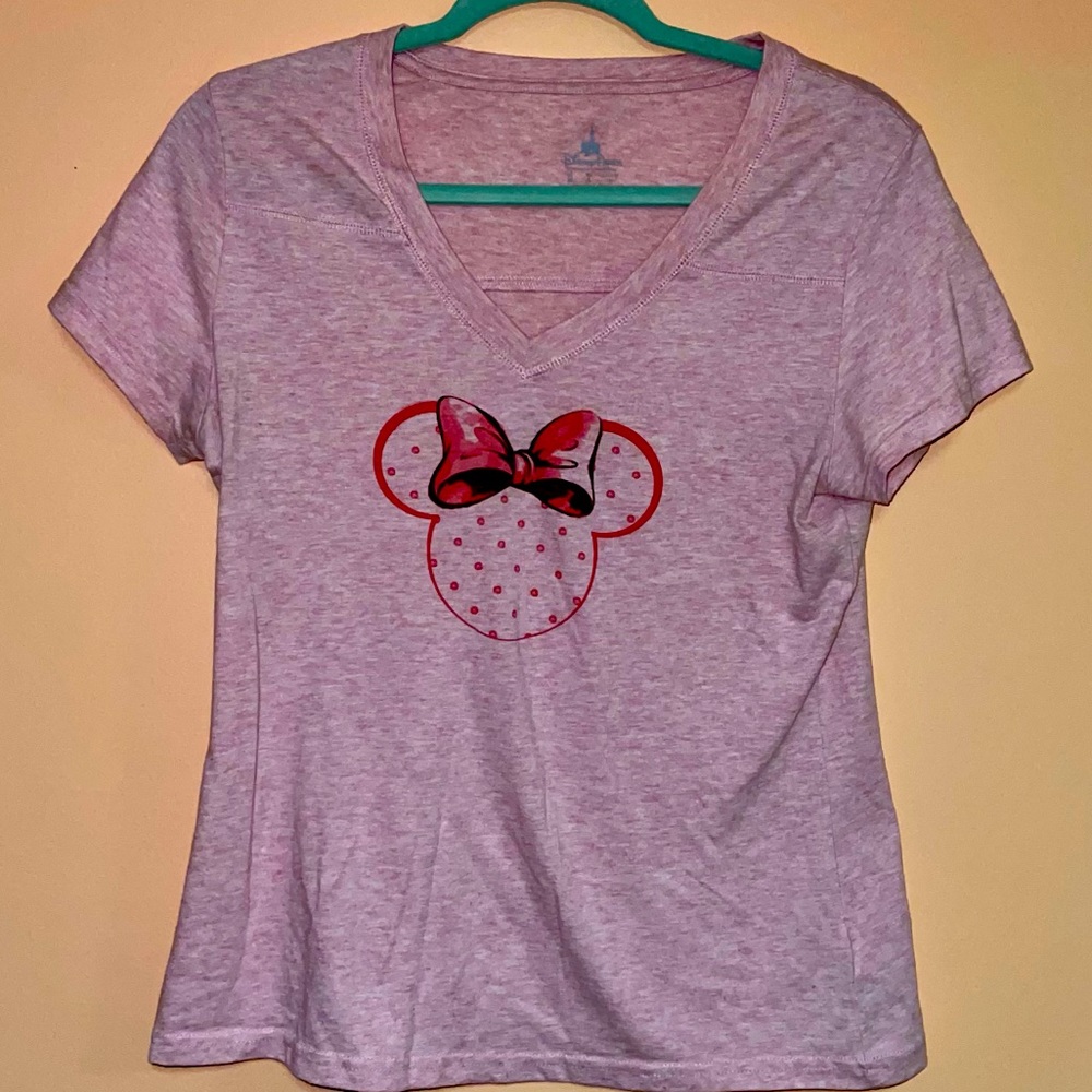 Disney Parks T shirt Minnie Mouse Berry woman's M